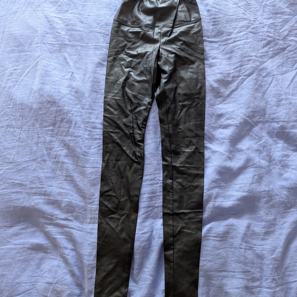 Black Faux Leather Leggings